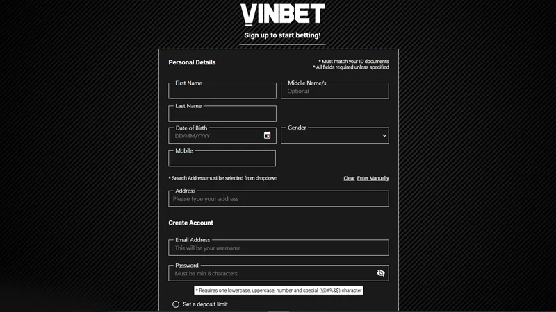 Cần truy cập đúng link Vinbet để tiến hành đăng ký